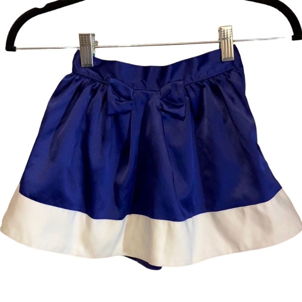 Janie and Jack Girls Navy Full Bow Skirt